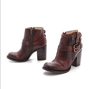FREEBIRD Bolo Booties Cognac